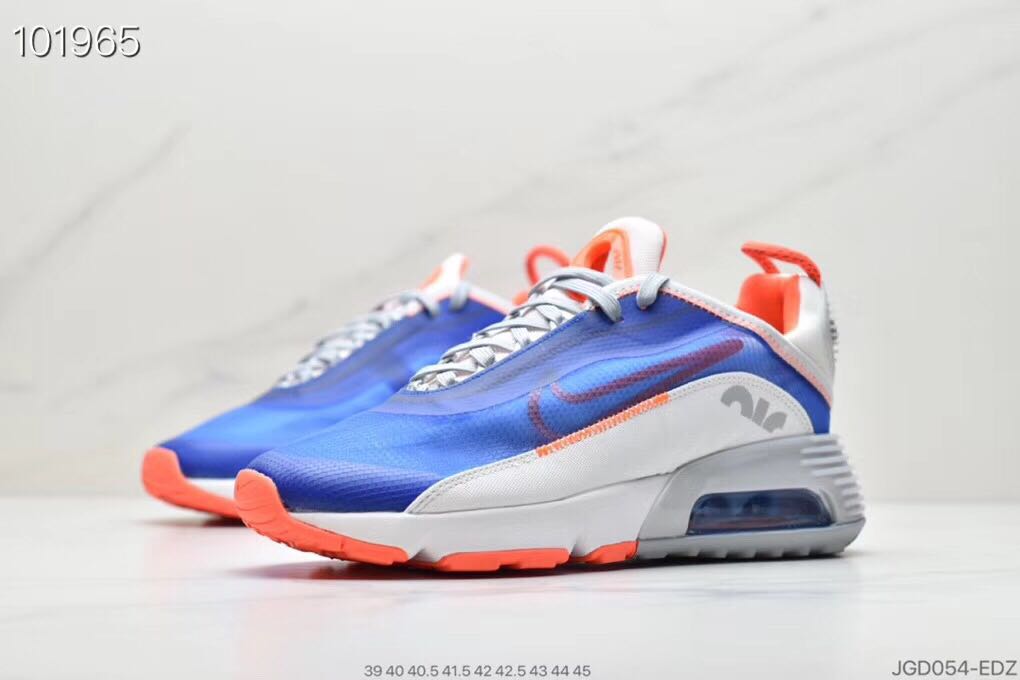 2020 Nike Air Max Vapormax 2090 Flyknit Blue White Orange